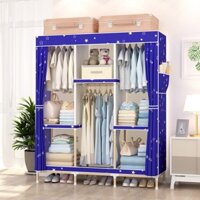 Tủ vải khung gỗ 4 buồng gỗ 18mm