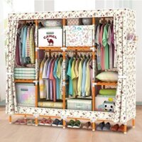 Tủ vải khung gỗ 4 buồng loại 1 TỐT NHẤT TRONG TẦM GIÁ