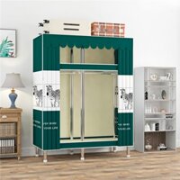 Tủ Vải Khung Thép 3 Buồng, Tủ Thép Titan , Tủ Để Đồ Cỡ Lớn, Tủ Quần Áo Tủ Thép Đa Năng, Tủ Vải Khung Thép Xịn