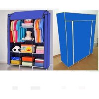 Tủ Vải Quần Áo 3 Buồng 8 Ngăn khung sắt sơn tĩnh điện, loại cửa có 2 khóa –Hàng 100% Việt Nam Sản xuất