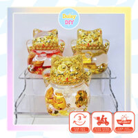 [Tự Xé] Túi Mù Mèo Thần Tài Nước Lấp Lánh Size To Cao 8cm - Mô Hình Đồ Chơi - Daisy DIY