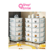 TỦ ZOZO TAY NẮM HOẠT HÌNH, KỆ ĐỰNG ĐỒ CHƠI, BỈM SỮA CHO BÉ