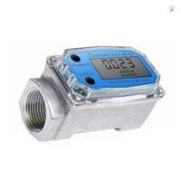 Tua bin 1 Inch Flowmeter LCD Lưu lượng kế kỹ thuật số 10-100LPM ± 1% Độ chính xác cho Diesel Xăng Dầu Hỏa Methanol Nước