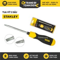 Tua vít 2 đầu Stanley 65-201, chất liệu hợp kim thép không gỉ cao cấp và cán bọc cao su dày - Trang bị toàn diện