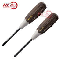 Tua vít cán gỗ chống dầu mỡ 4 cạnh Ph1 dài 182mm Vessel No.300+1x75 Nhật Bản Chính Hãng | HCTOOLS