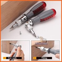 TUA VÍT XOAY - TÔ VÍT ĐA NĂNG XOAY 180 độ 10 trong 1 KAPUSI K-9202, kèm 10 mũi vít có nam châm cao cấp