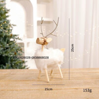 Tuần Lộc gỗ trang trí Noel