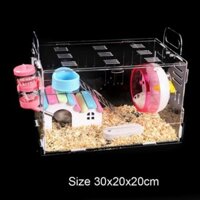 tuan061 Lồng Mika, Lồng Mica đầy đủ phụ kiện tuan061