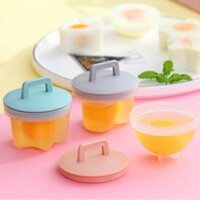 tuan087 Khuôn hấp trứng, làm bánh cho bé (bộ 4 khuôn nhựa kèm chổi silicon quét dầu) tuan087