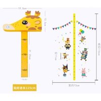 tuan1012 Thước Đo Chiều Cao 3D Cho Bé Dán Tường Có Thể Phát Nhạc Vui Vẻ tuan1012
