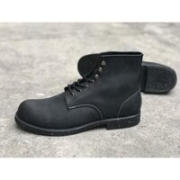 tuan41 Giày cao cổ nam da bò Beckman Boots Black tuan41