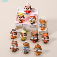 Tudioa 11 Cái / bộ Jungle Adventure Series Crybaby, Đồ Trang Trí Nhỏ Nhựa Chống Thấm Nước Kawaii, Mũ Sáng Tạo Màu Kẹo Handmade Móc Khóa Phụ Kiện Quà Tặng