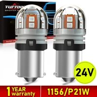 Tuffoo 2 Bóng đèn LED 24V 1156 / Ba15s / P21w cho xe tải / Đèn đuôi xe tải / Đèn phanh / Đèn dừng - Đỏ