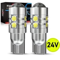 Tuffoo 2 Bóng đèn LED 24V T10 / W5W cho xe tải / Đèn đỗ xe tải / Đèn nội thất / Đèn biển số - Trắng / Vàng hổ phách