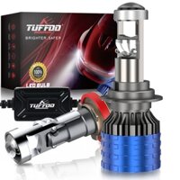 Tuffoo 2 Chiếc 110W 24000LM H7 H8 H9 H11 H16 H4 Đèn Pha LED Ô Tô Máy Chiếu Ống Kính Mini 9005 HB3 9006 HB4 Bóng Đèn Pha Chùm Thấp Cho Ô Tô Đèn LED Sương Mù 6000K Trắng 3000K Vàng