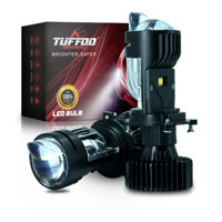 Tuffoo 2 Chiếc 4300K Trắng Ấm 110W 24000LM Xe Mini H4 HS1 Đèn Pha LED Ống Kính Máy Chiếu 6000K Trắng Cho Động Cơ Không Có Đài Phát Thanh nhiễu LED Tự Động Đèn Pha Hi / Lo Bóng Đèn Chùm