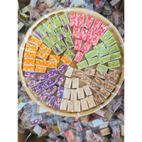 Túi 1 Kg Kẹo dừa vuông mix 7 vị - đặc sản Bến Tre - Kẹo dừa bến tre