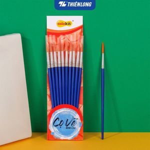 Túi 10 Cọ vẽ Tròn Thiên Long Colokit BRW-C02