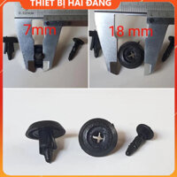 Túi 100 chốt nhựa ô tô 7mm, Chốt nhựa sửa chữa ô tô, Đinh tán nhựa ô tô, Nở nhựa ô tô