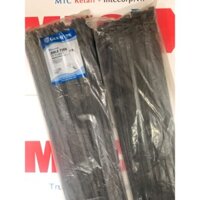 Túi 100 Dây thít, dây rút nhựa màu đen 710×9.0mm cao cấp GT710HDB nhập khẩu Giantlok-Thái Lan
