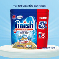 Túi 150 viên rửa bát Finish Nhật [viên nhỏ, phù hợp cho máy nhật]