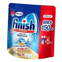 Túi 150 viên viên rửa bát Finish Power Cube (Nhật Bản), dùng cho máy rửa bát loại nhỏ