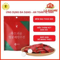 Túi 20 Khăn Giấy Nén Hàn Quốc Cao Cấp Loại Dày 2 Lớp 2020cm - Hàng Chính Hãng