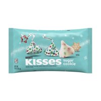 TÚI 255g SOCOLA KEM & BÁNH COOKIES GIÒN Hershey's Kisses - Sugar Cookie Flavor White Creme, Christmas - MẪU GIÁNG SINH (