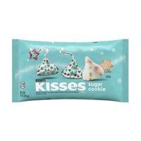 TÚI 255g SOCOLA KEM & BÁNH COOKIES GIÒN Hershey's Kisses - Sugar Cookie Flavor White Creme, Christmas - MẪU GIÁNG SINH (