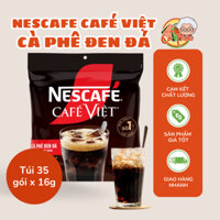 (Túi 35 gói) Cà Phê Nescafe Café Việt Cà Phê Đen Đá Vị Mạnh Đặc Trưng 35 gói x 16g