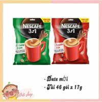 Túi 46 Gói Nescafé Đậm Đà Hoà Tan Đỏ/ Xanh