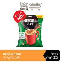 Túi 46 gói x 17g NESCAFE 3in1 Rang xay Đậm Vị Cà Phê