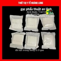 túi 50 gói gạc phẫu thuật tiệt trùng an lành 7.5x7,5x6 lớp 1 gói 10 miếng