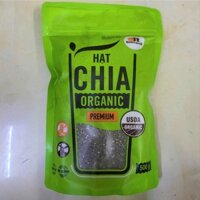 (Túi 500g) HẠT CHIA ĐEN HỮU CƠ NAM MỸ OH SMILE NUTS Organic Premium Chia Seeds
