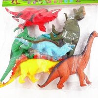 🦕Túi 6 Khủng Long Lớn 24cm, Khủng Long Bạo Chúa, 3 Sừng,...Hàng Đẹp Mô Hình Đồ Chơi Bé Trai🦖