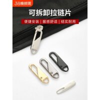 Túi áo khoác có khóa kéo có thể tháo rời, đầu khóa kéo đa năng, phụ kiện đầu khóa kéo bền