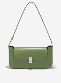 Túi baguette đeo vai nhấn khóa kim loại - SHO 0243 - Màu xanh lá