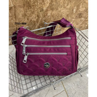 Túi, balo, cặp  sài gòn Túi đeo chéo nữ, túi xách nữ vải dù chống nước nhiều ngăn form hộp ngang tiện dụng thời trang tr