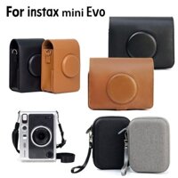Túi bằng da PU đựng máy ảnh fujifilm instax mini evo tiện dụng