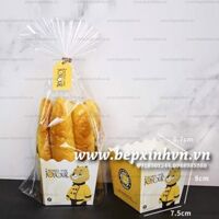 Túi bánh kẹo kèm khay vuông cao Gấu Vàng.