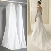 Túi Bảo Quản Quần Áo ECHOG, Túi Treo Dây Kéo Váy Cưới Che Bụi, Chất Lượng Cao Có Thể Gập Lại Chống Bụi Không Dệt Dài Bảo Vệ Quần Áo Vỏ Đuôi Cá