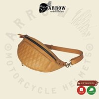 Túi bao tử da bò Raw đeo chéo, đeo hông kiểu dáng Raw vintage Arrow shop