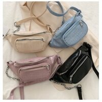 Túi bao tử đa chức năng, túi đeo chéo 🌸 HỌA TIẾT VÂN FULL CÁ SẤU 🌸 cá tính nhưng không kém sự sang trọng, thanh lịch