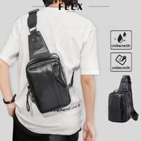 Túi bao tử da nam cao cấp TD09 đựng ipad 9.7 inch, Túi đeo chéo nam da PU cao cấp chống nước chống xước