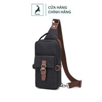 Túi bao tử nam cao cấp - túi canvas đeo chéo nam THE GLEN TG404 đựng máy tính bảng 10 inch, điện thoại, ví, khóa