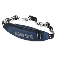 Túi bao tử nữ nam đeo bụng chạy bộ gym thể thao chống nước cao cấp Haoshuai VMC1118 xanh