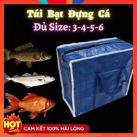 Túi Bạt Đựng Cá, Túi Dứa Có Dây Kéo Đựng Đồ Chống Thấm Nước, Đựng Cá Lóc