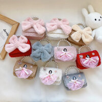 Túi Bé Gái Sang Trọng Cô Gái Dễ Thương Nơ Đeo Ngang Túi Xách Trẻ Em Bé Elsa Công Chúa Túi Đeo Vai 3.16