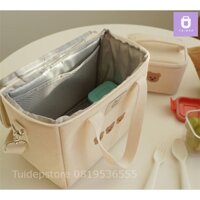 Túi Bỉm Sữa Giữ Nhiệt  cho mẹ và bé chất liệu vải Organic Xuất Hàn