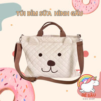 Túi bỉm sữa hình gấu Túi bỉm sữa phong cách Hàn Quốc cho mẹ